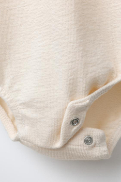 ZARA БОДИ С ПРИНТОМ «МЕДВЕЖОНОК», ВАНИЛЬНЫЙ