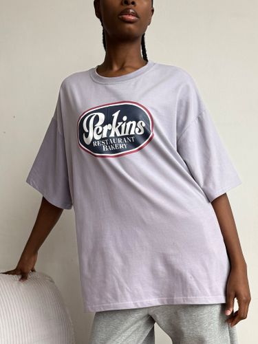 Футболка Perkins лилового цвета