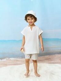 Шорты хлопковые "Полоска Уголь"