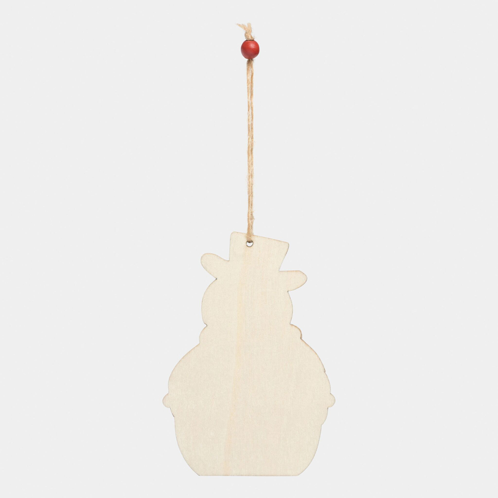 Подвеска на елку или подарок WOODEN SNOWI
