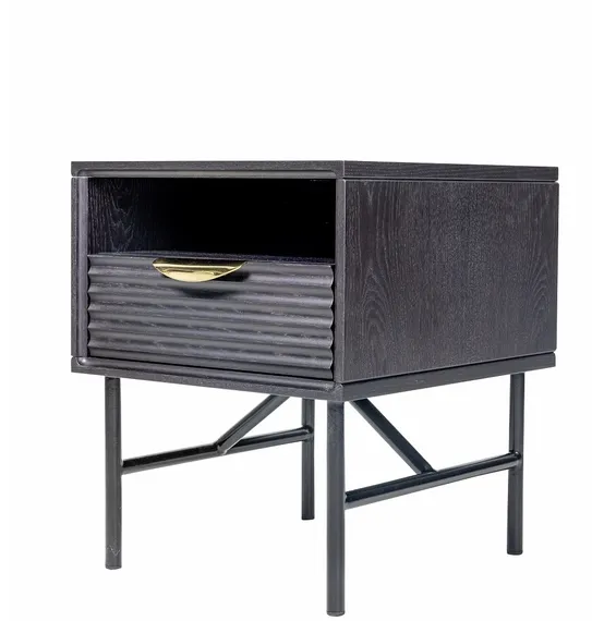 Прикроватная тумбочка Haines Premium черная