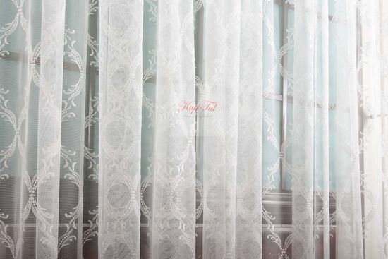 Тюль с вышивкой Милана-2 (молочный)