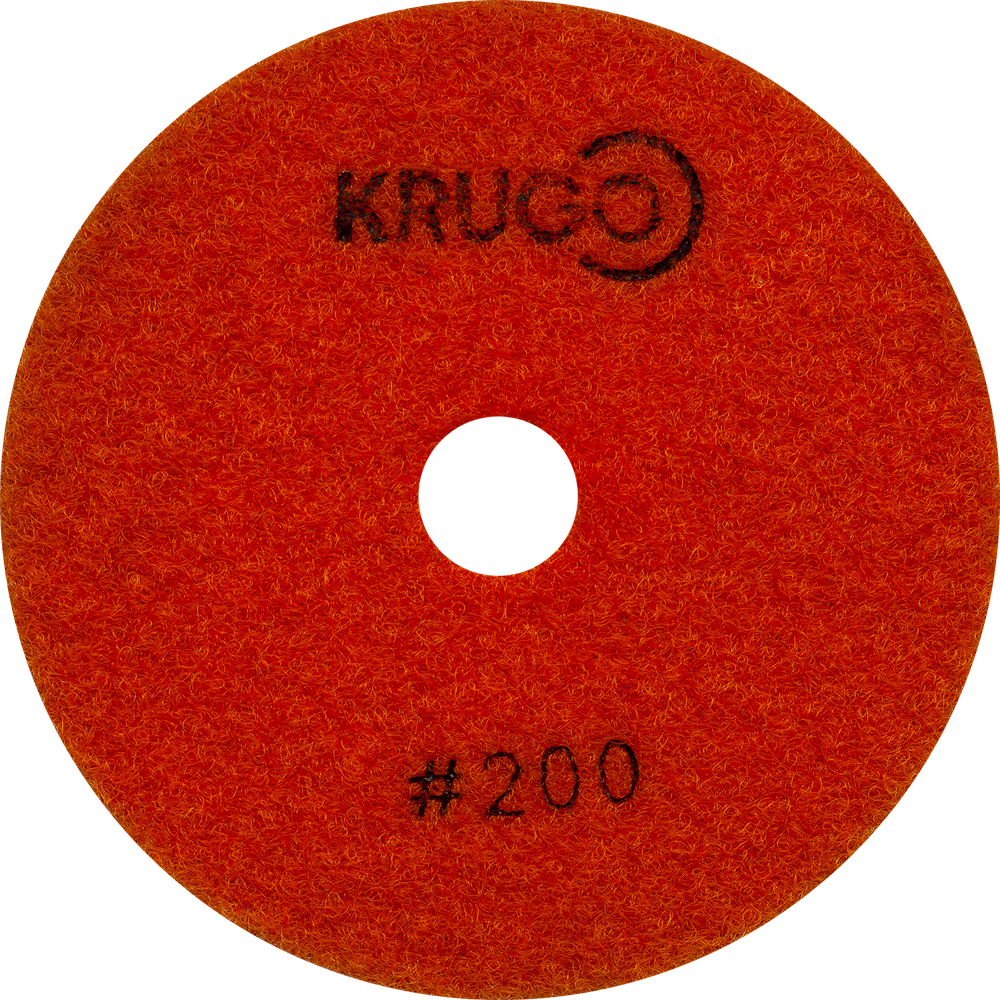 Круг алмазный гибкий шлифовальный (АГШК) KRUGO №200#, сухой 100mm, PPD040200