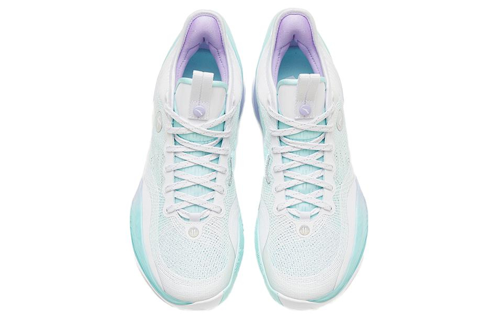 ANTA Three point Rain1.0 Basketball Shoes Men"s Low top White/Green