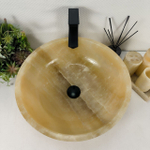 Раковина из оникса Bowl Yellow BO-64542 45*45*17 0199