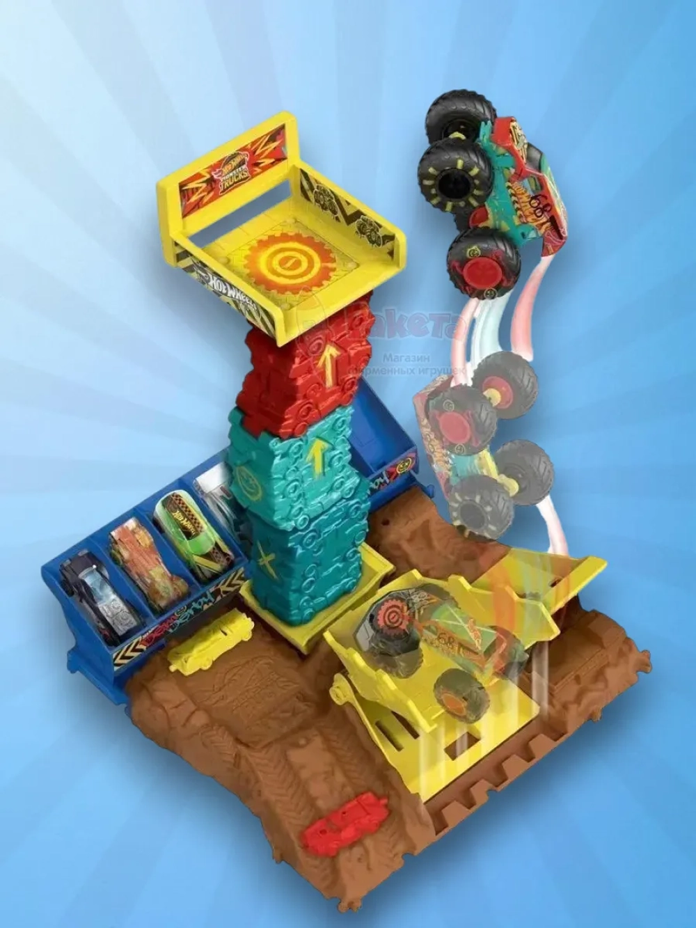 Автотрек трек Хот Вилс Монстр Трак Арена Monster Truck