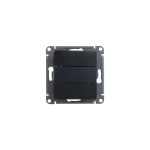 GLOSSA 3-клавишный ВЫКЛЮЧАТЕЛЬ, сх.1+1+1, 10АХ, механизм, АНТРАЦИТ