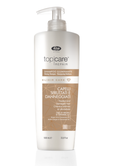 Шампунь-эликсир для восстановления и придания сияющего блеска - «Top Care Repair Elixir Care Shampoo» (1000мл)