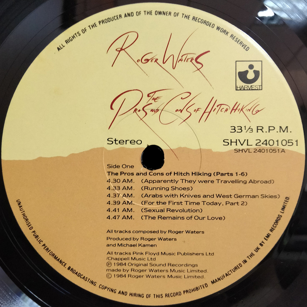 Roger Waters / The Pros And Cons Of Hitch Hiking (LP)