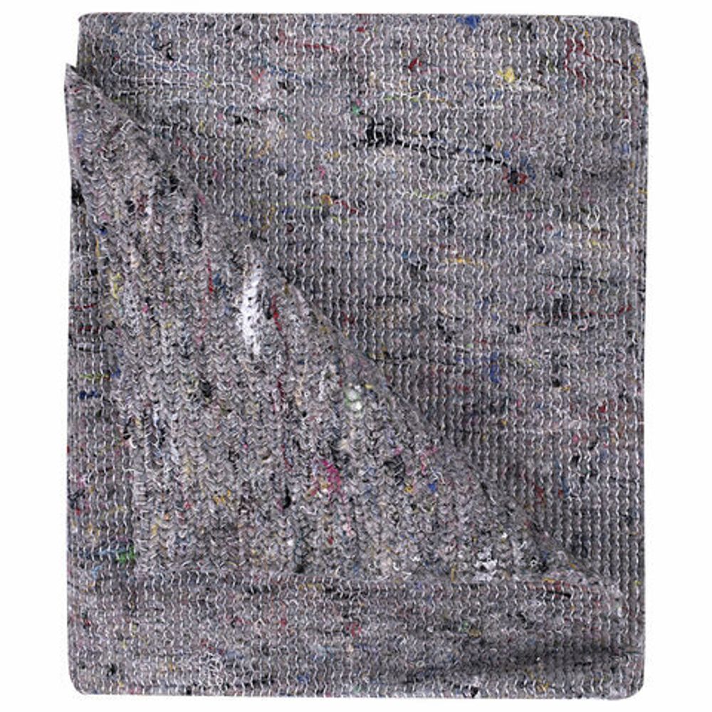 Тряпка для мытья пола 50х60 см, плотность 240 г/м2, серое ХПП, 95% хлопок, 5% полиэфир, ЛЮБАША, 604690