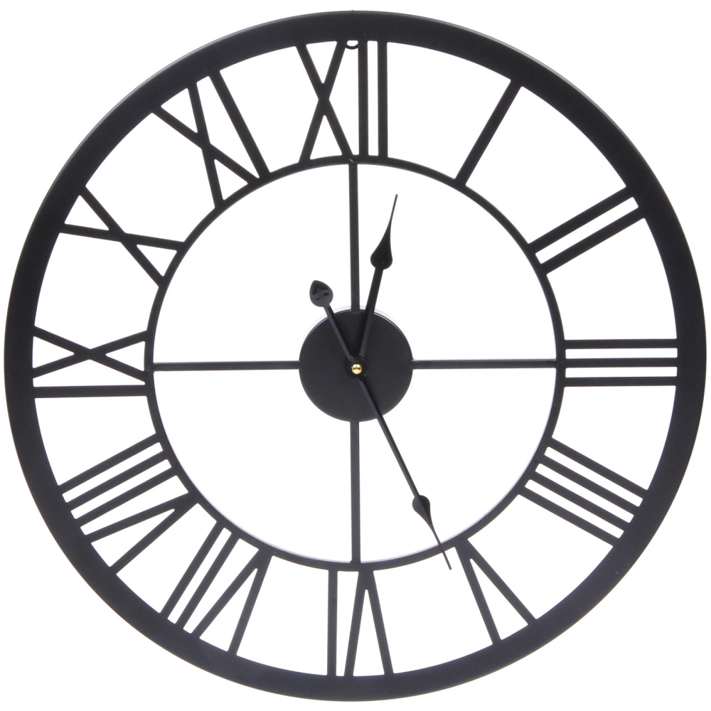 Часы настенные «LOFT HOME « 50см, черный металл