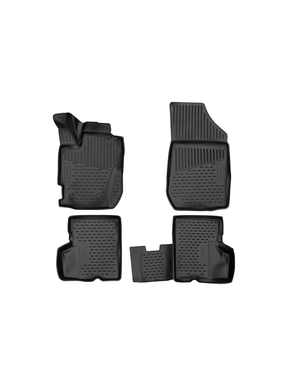 Коврики в салон для RENAULT Kaptur (I Рестайлинг) 2020- Внед, 4шт. (полиуретан) ELEMENT3DA58986210K