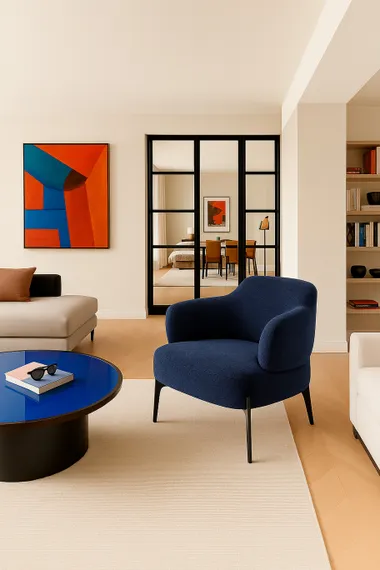 Кресло Maddie, темно-синее