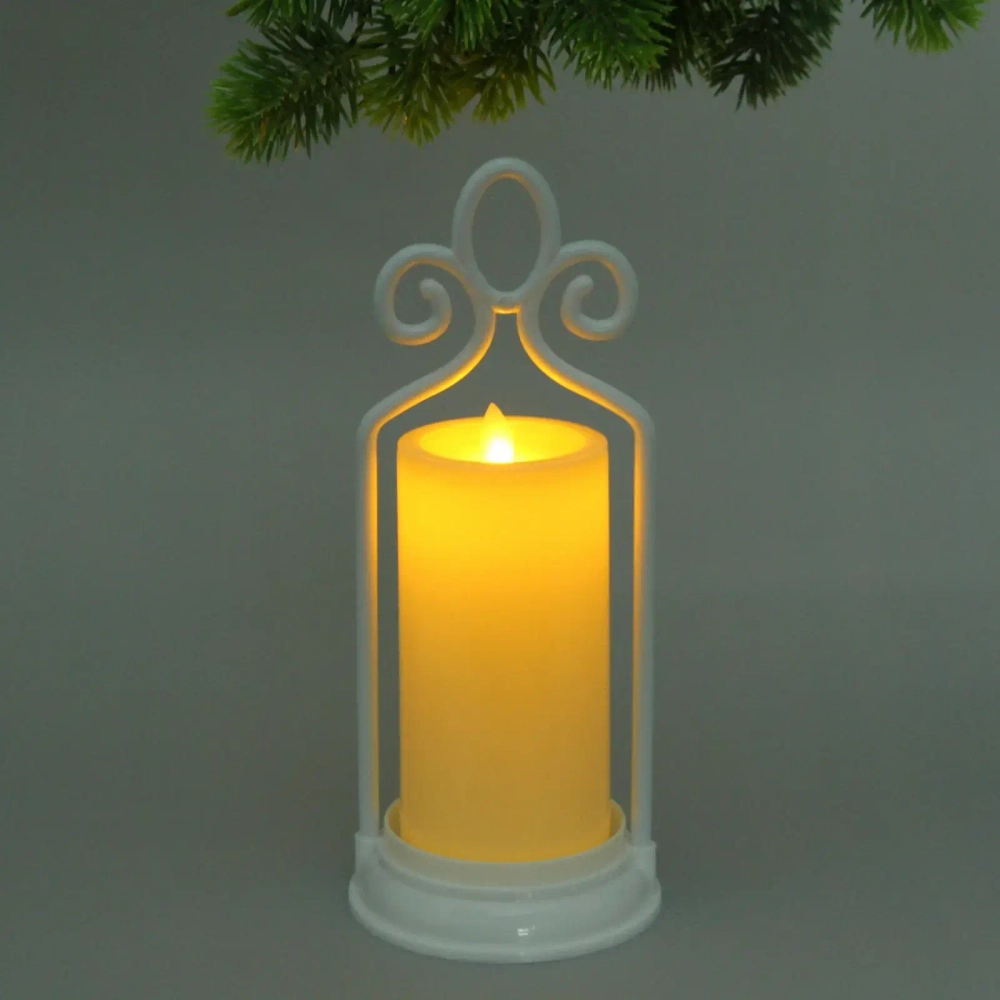 Сувенир с подсветкой «Свеча - Винтаж» 11*26 см (работает от батареек 3 ААА)