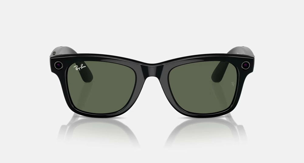 Камера очки Ray-Ban Meta Smart Glasses Wayfarer Shiny Black Green