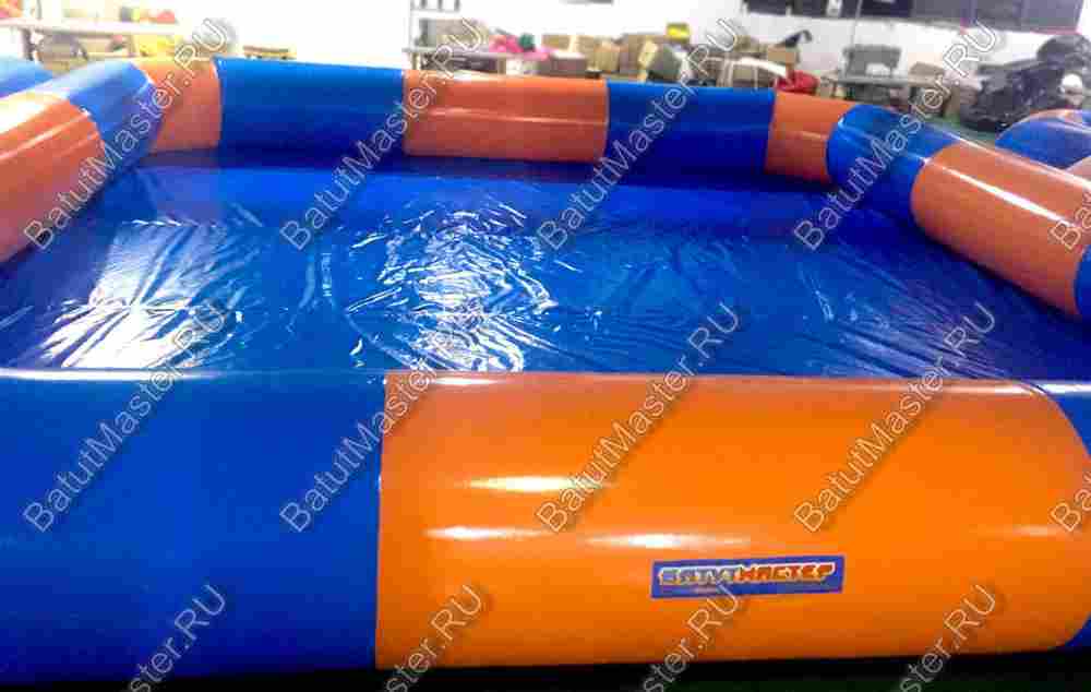 Прямоугольный надувной бассейн "Полосатик" 6*6*0.65 м