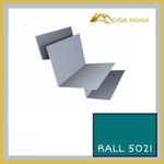 Угол внутренний (вид 2) сложный RALL 5021-Водная синь 0,45мм 2м