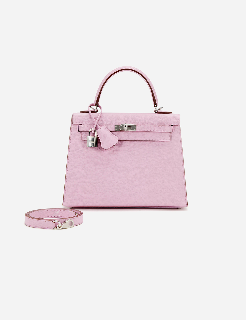 Сумка Hermes Epsom Kelly 25 Palladium Hardware "Mauve Sylvestre"