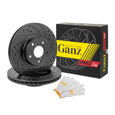 Диск тормозной GANZ передний перфорированный PRO-Line с покрытием (комплект - 2 шт) SUBARU Forester III 2007 / Vent D=277mm Арт.: GIJ06101S