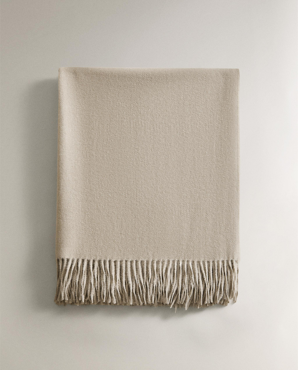 Zara Home плед из полиэстера, экрю, 140x190 см · 6301/004