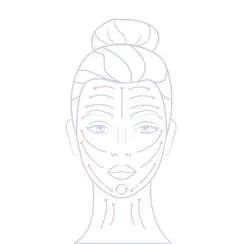 Массажёр для лица, 25 × 4,5 см, 4 ролика, цвет МИКС