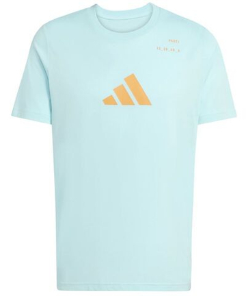 Мужская теннисная футболка Adidas Padel Cat Graphic - ice blue