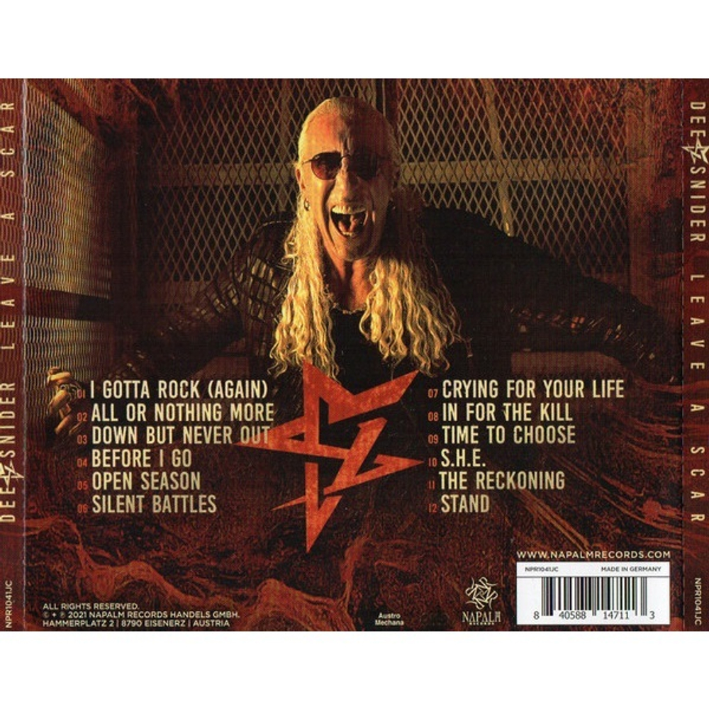 Dee Snider / Leave A Scar (CD)