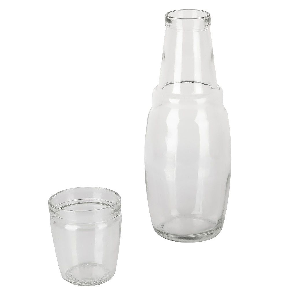 Графин со стаканом, набор 2пр. 1100мл/250мл (стекло) (индивидуальная упаковка)
