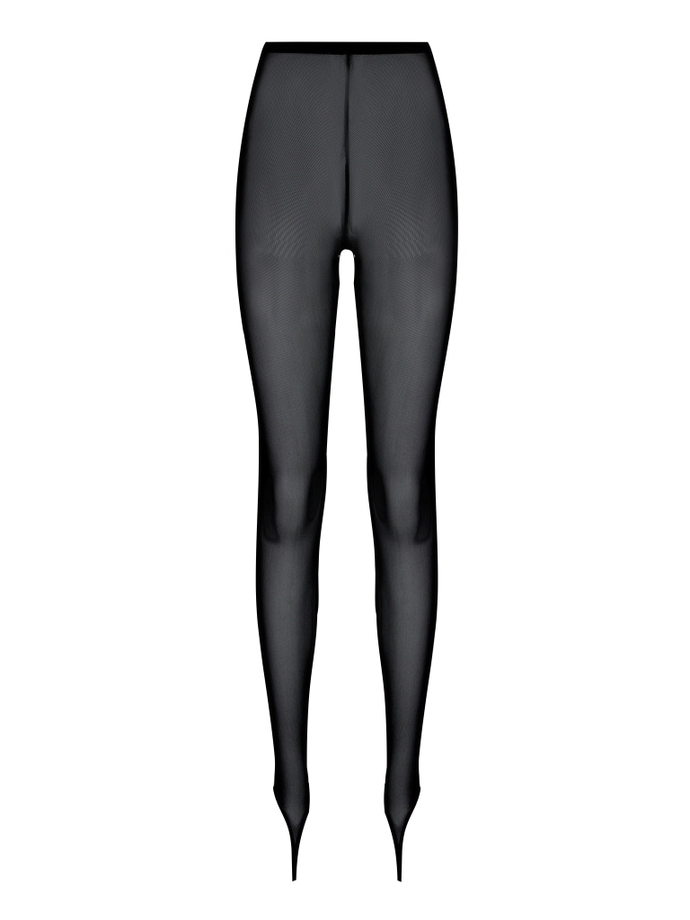 Лосины-сетка со штрипками через палец