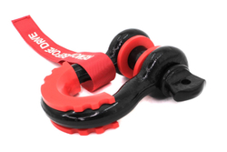 Шакл буксировочный 20 мм 3/4" с полиуретановой вставкой усиленный (5 тонн, черный)