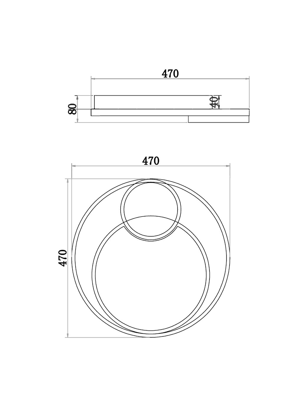 Потолочный светильник Freya FR10028CL-L80B