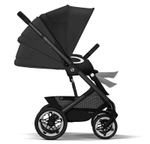 Коляска 2 в 1 Cybex Talos S Lux BLK Moon Black с дождевиками прогулочного блока и люльки