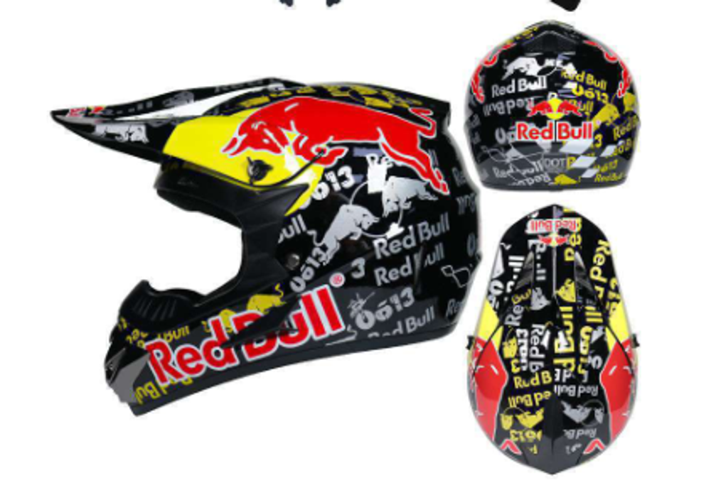 Шлем фулфейс QRemGP45(Red Bull) +маска