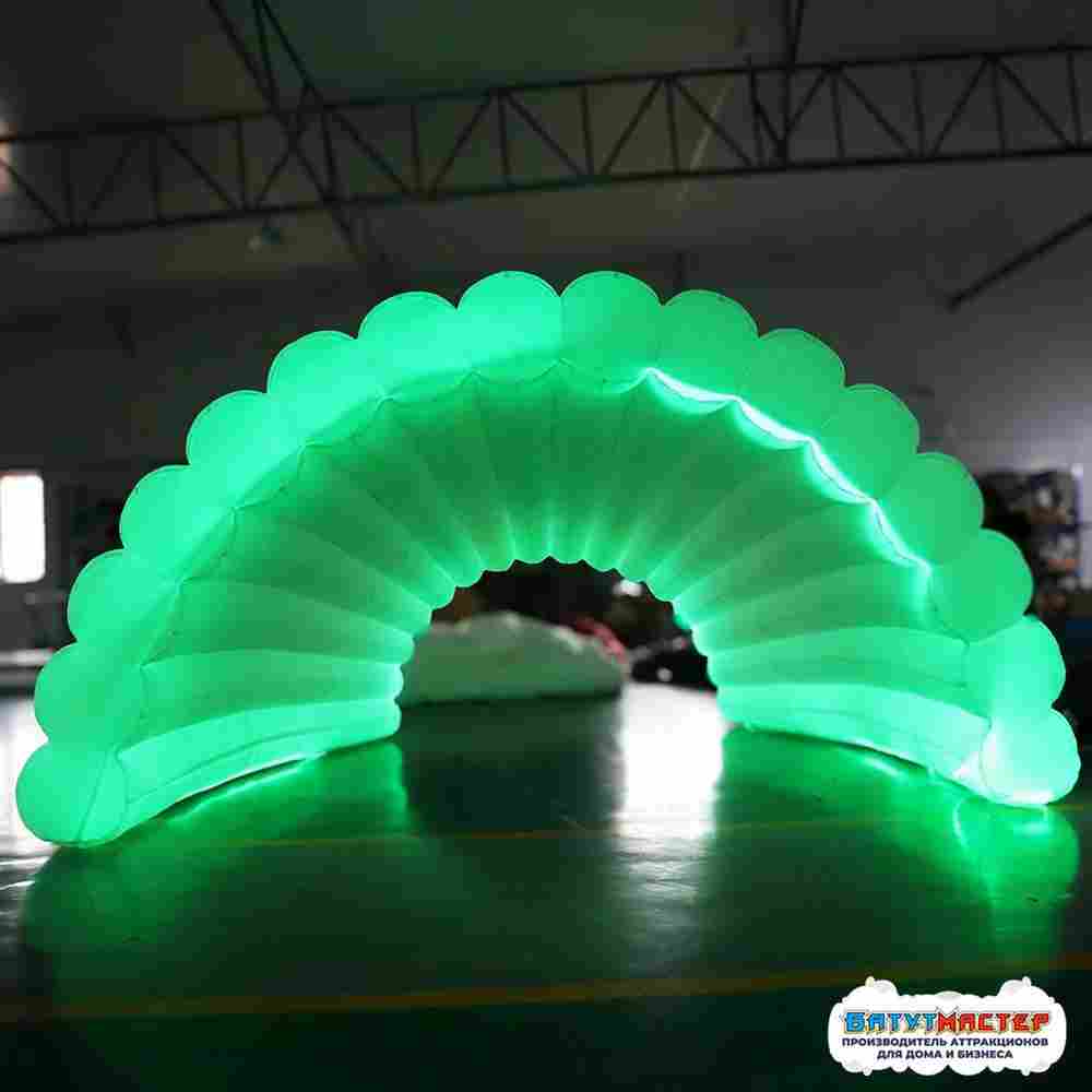 Надувная сцена ракушка LED «Неоновая ночь», 5×3,5×3,5 м