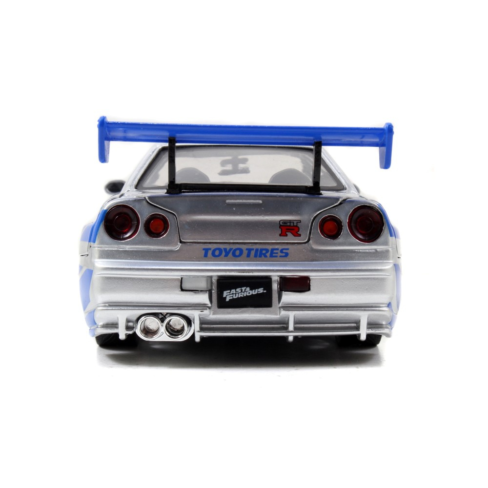 JADA Fast & Furious - Металлическая коллекционная машина 2002 Nissan Skyline GT-R (R34) 1:24 3971583