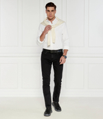 Кожаные кроссовки Calvin Klein - черный(HM0HM01494)