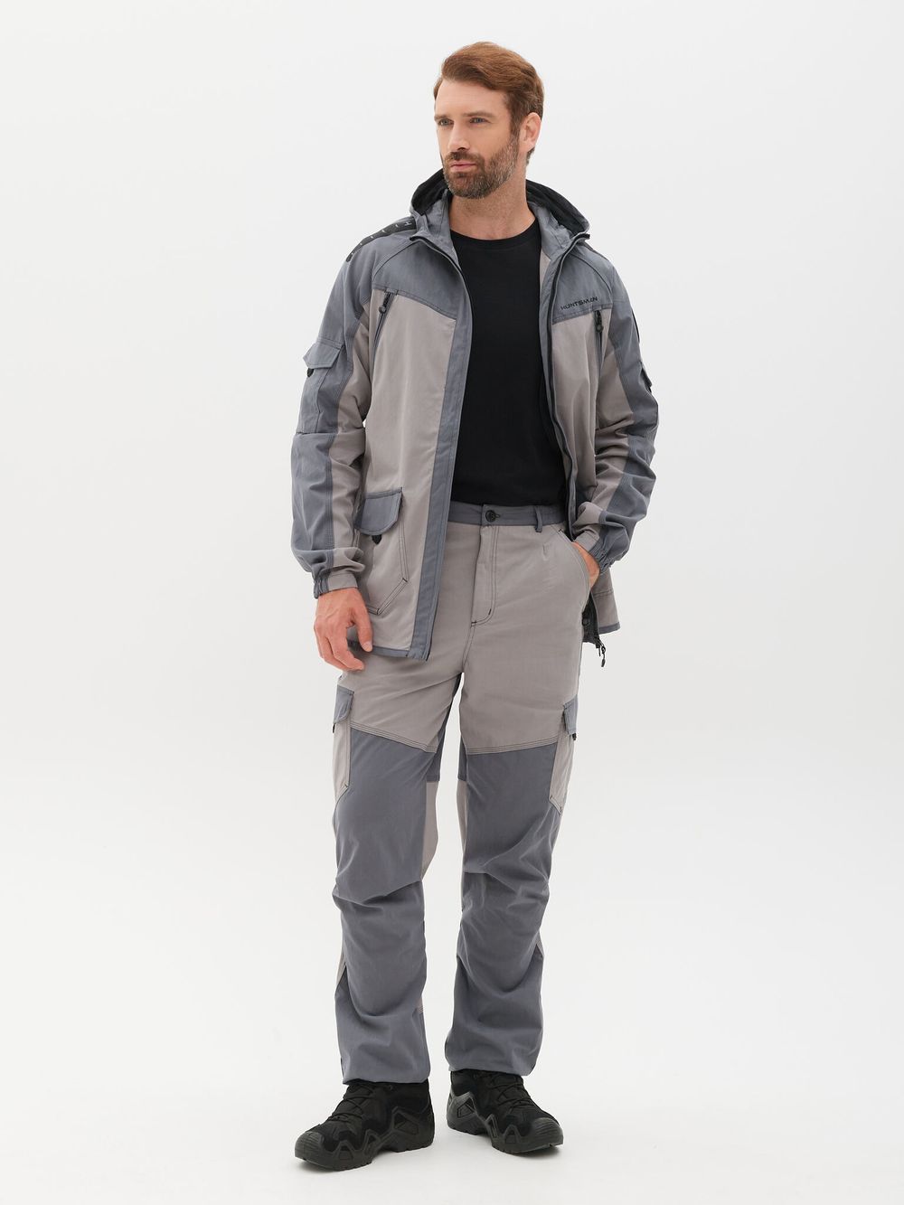 Костюм летний Горка-Люкс ткань Ravena Peach Wash цвет Серый