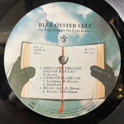 Винтажная виниловая пластинка LP Blue Oyster Cult On Your Feet Or On Your Knees (Japan 1975) (No Obi)