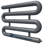 Регистр отопления РЗЭ-5x219x5,0-6000 пятирядный змеевиковый с эллиптическими заглушками