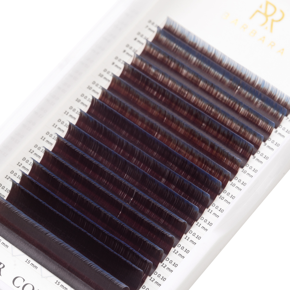 Синие Омбре ресницы Barbara MIX - 16 линий