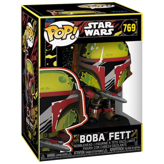 Фигурка Funko POP! Bobble Star Wars Book of Boba Fett Boba Fett (Retro) (769) 83814 / Фигурка Фанко ПОП! по мотивам вселенной "Звездные войны", Боба Фетт