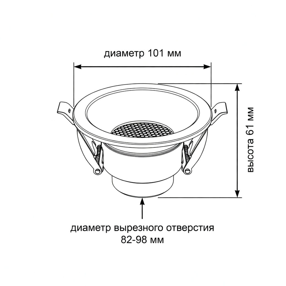Светильник точечный встраиваемый Wertmark Technical Dorsum WTD.O01.000.V0.12
