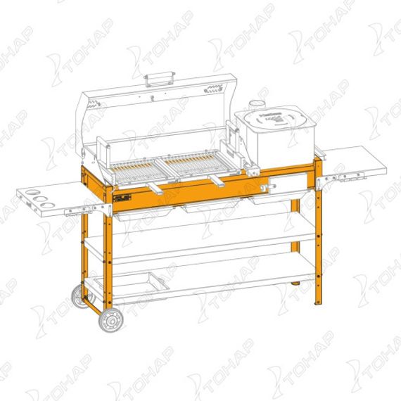 Жаровня SMART 1200 мм (HS-GS-R-1202) Helios
