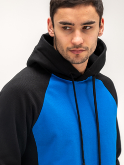 Костюм мужской спортивный. Синий/черный