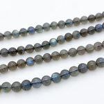 Лабрадор, диаметр 4,9-5,1 мм, цена за 39-40 шт (1/2 нити)