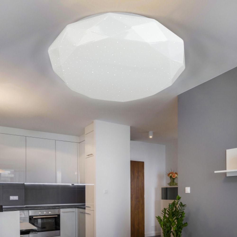 Светильник потолочный светодиодный ЭРА SPB-6-24-4K Sparkle без ДУ 24Вт 4000K | Светильники SPB-6 без ДУ