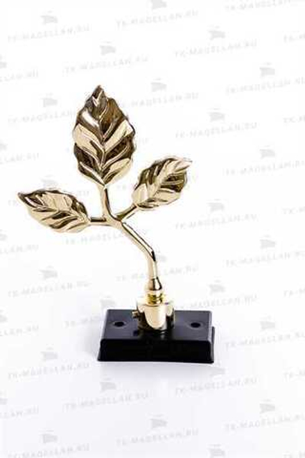 Наконечник АМ Листок 16мм, золото глянец