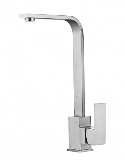 15021 Смес. од. для кухни КВ. выс. (НЕРЖ, САТИН) ViEiR (10/1шт)