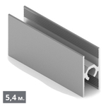 ЭКО Рамка средняя двери - центральный ригель (5,40 м) вельвет дарк (ПВХ) (AE0452) Aristo (Out)