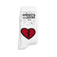 Носки КРЕПОСТЬ Сердце, белый
